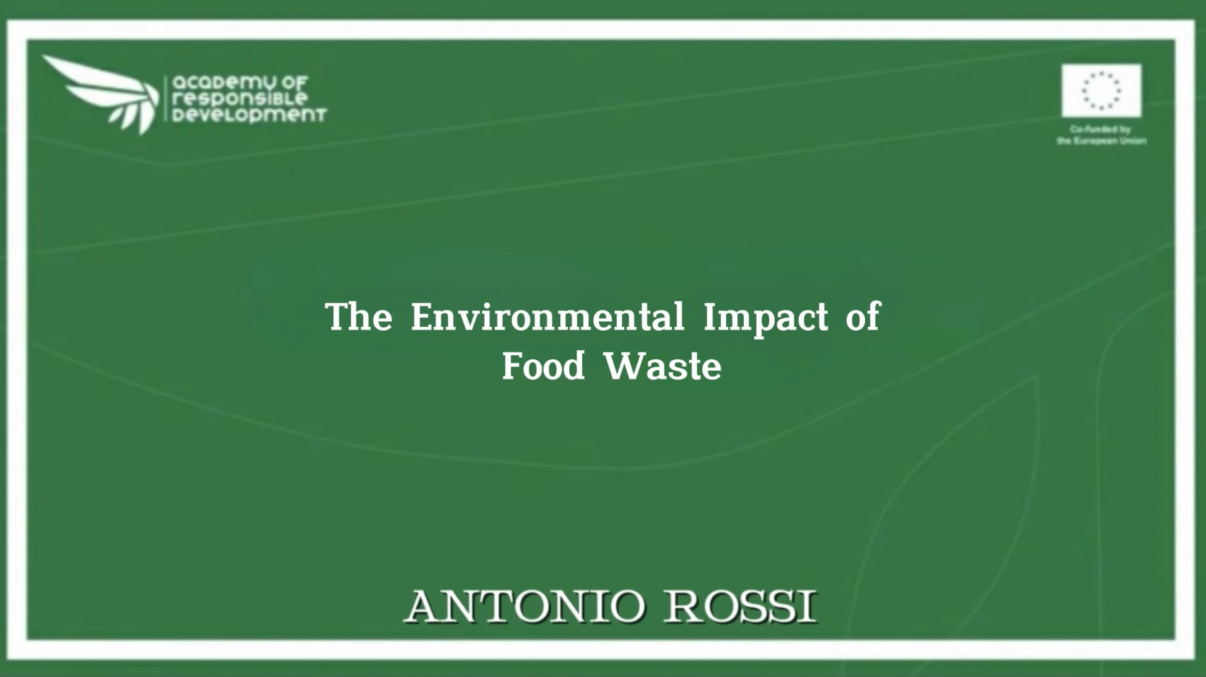 The Environmental Impact of Food Waste